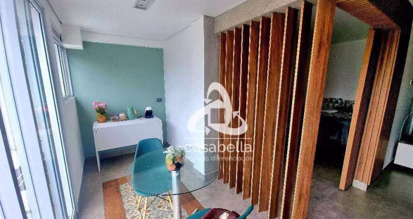 Apartamento com 1 dormitório à venda, 78 m² por r$ 1.050.000,00 - ponta da praia - santos/sp