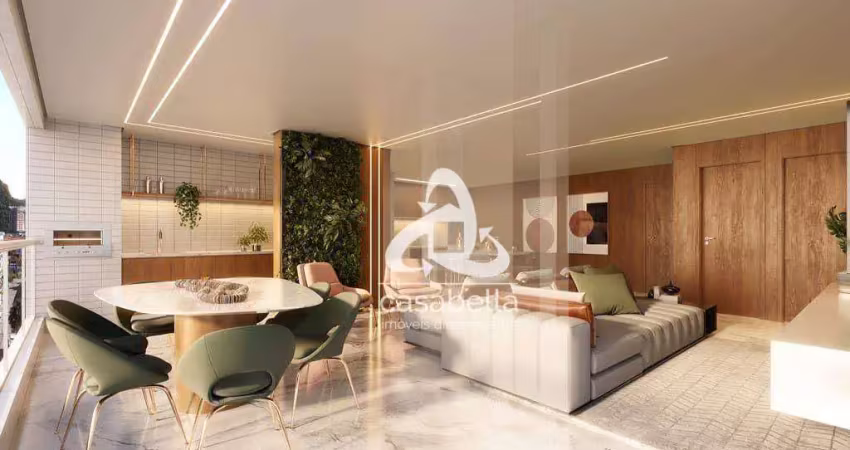 Apartamento com 3 dormitórios à venda, 136 m² por r$ 1.928.000,00 - josé menino - santos/sp