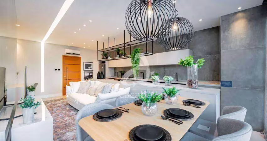 Apartamento com 2 dormitórios à venda, 73 m² por r$ 649.000,00 - encruzilhada - santos/sp