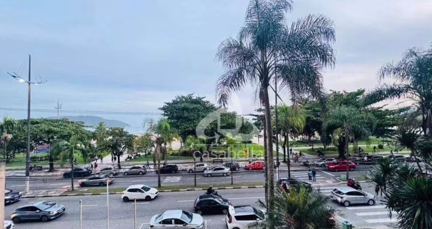 Apartamento frente mar à venda em santos. 175 m² úteis | gonzaga, santos.