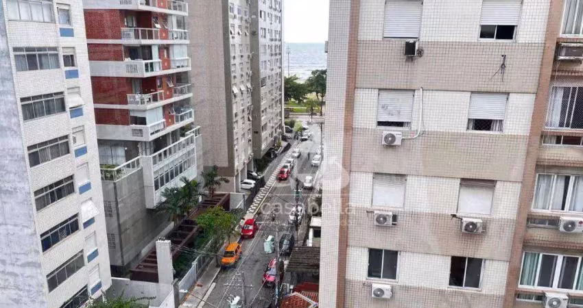 Apartamento com 2 dormitórios para alugar, 113 m² por r$ 6.000,02/mês - boqueirão - santos/sp
