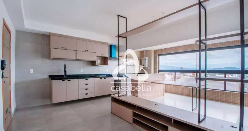 Apartamento com 2 dormitórios para alugar, 65 m² por r$ 6.500,00/mês - ponta da praia - santos/sp
