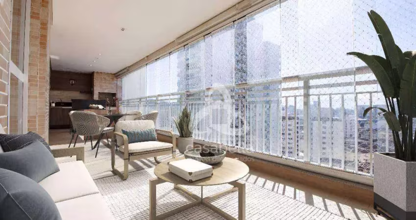 Apartamento com 3 dormitórios à venda, 159 m² por r$ 1.990.000,00 - gonzaga - santos/sp
