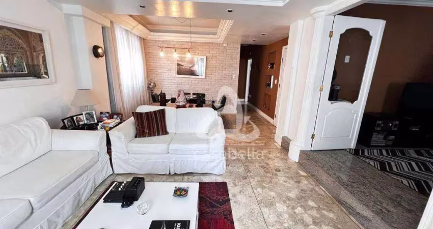 Apartamento com 3 dormitórios à venda, 186 m² por r$ 1.200.000,00 - boqueirão - santos/sp