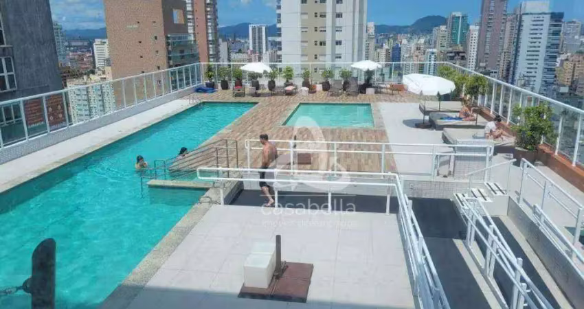 Apartamento com 2 dormitórios à venda, 121 m² por r$ 1.820.000,00 - gonzaga - santos/sp