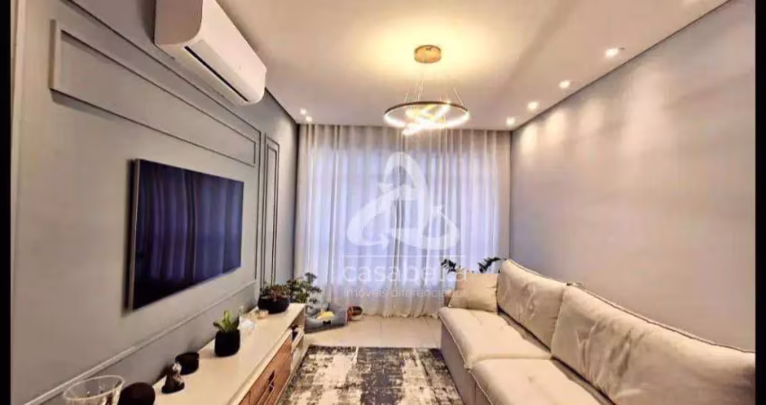 Apartamento com 3 dormitórios à venda, 111 m² por r$ 850.000,00 - embaré - santos/sp