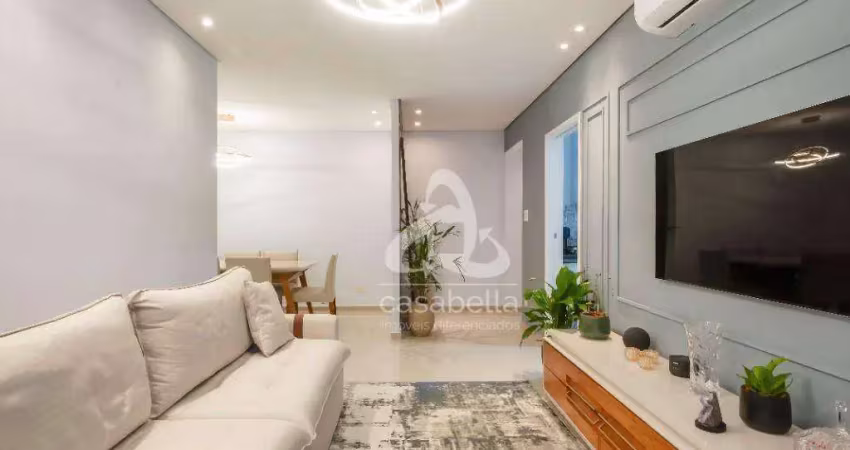 Apartamento com 3 dormitórios à venda, 111 m² por r$ 850.000,00 - embaré - santos/sp