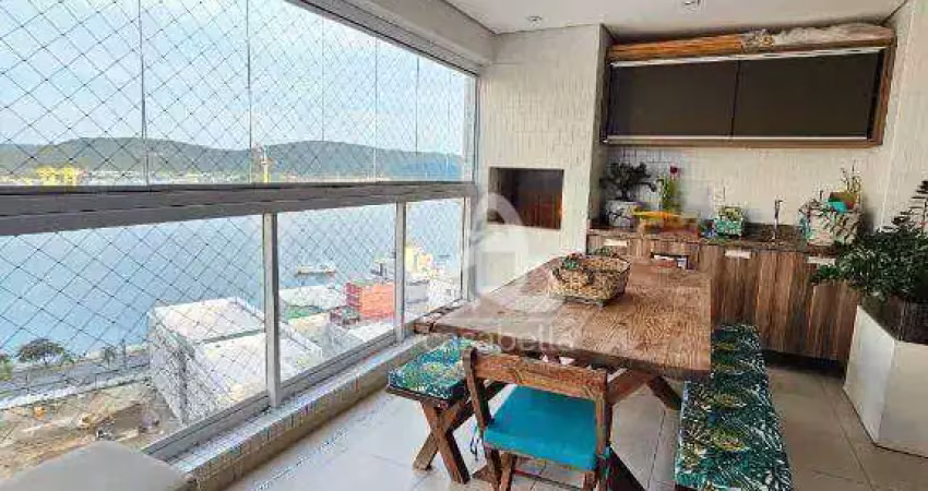 Apartamento com 3 dormitórios à venda, 132 m² por r$ 1.700.000,00 - ponta da praia - santos/sp