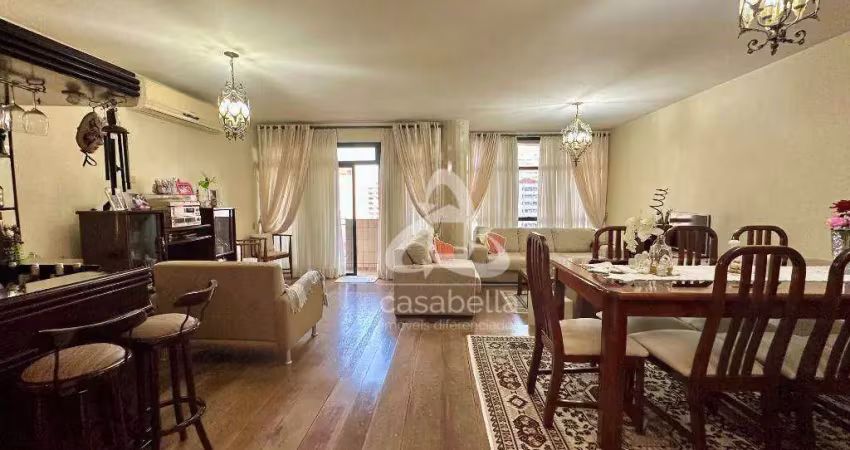 Apartamento com 3 dormitórios à venda, 185 m² por r$ 1.200.000,00 - gonzaga - santos/sp