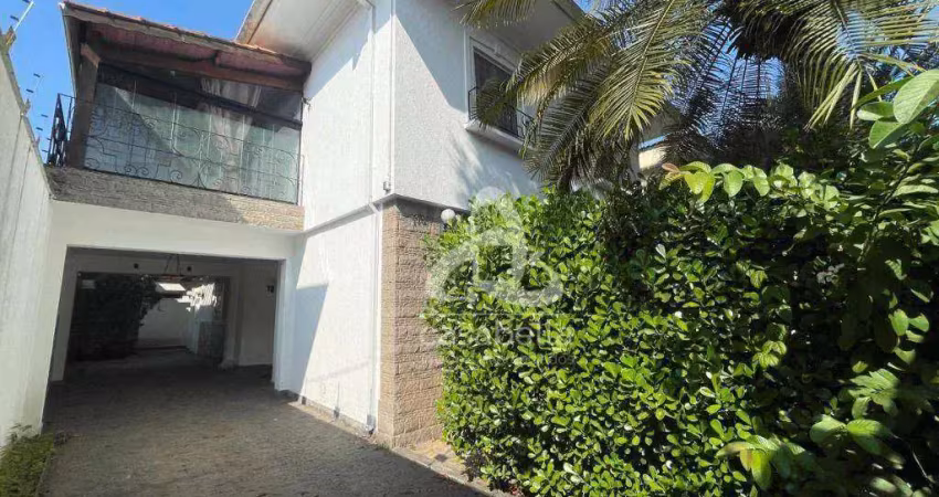 Casa com 4 dormitórios, 350 m² - venda por r$ 3.200.000,00 ou aluguel por r$ 16.000,00/mês - vila rica - santos/sp