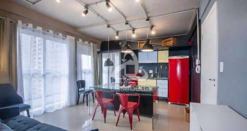 Apartamento com 1 dormitório, 42 m² - venda por r$ 690.000,00 ou aluguel por r$ 5.000,00/mês - ponta da praia - santos/sp