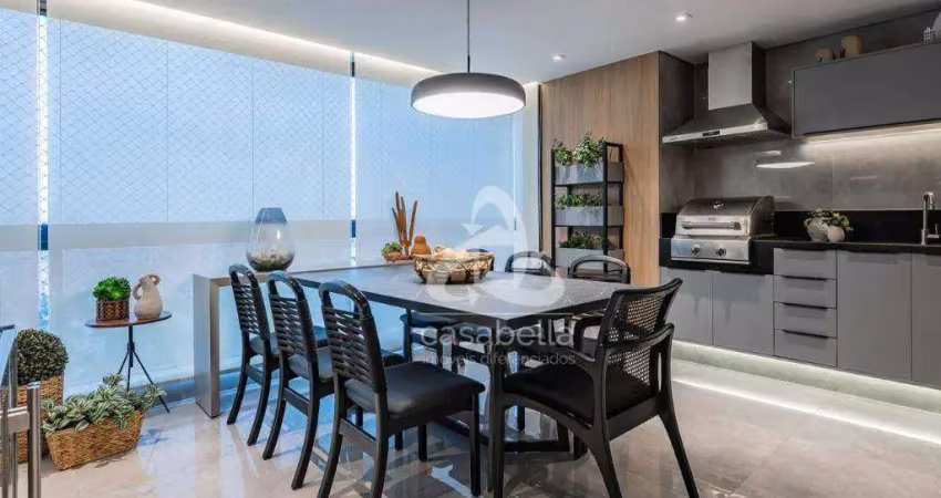 Apartamento com 3 dormitórios à venda, 120 m² por r$ 2.200.000,00 - aparecida - santos/sp
