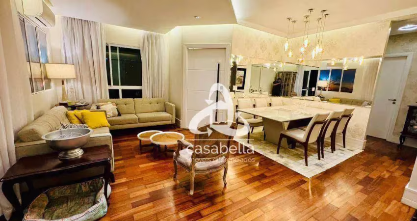 Apartamento com 3 dormitórios à venda, 160 m² por r$ 2.200.000,00 - boqueirão - santos/sp