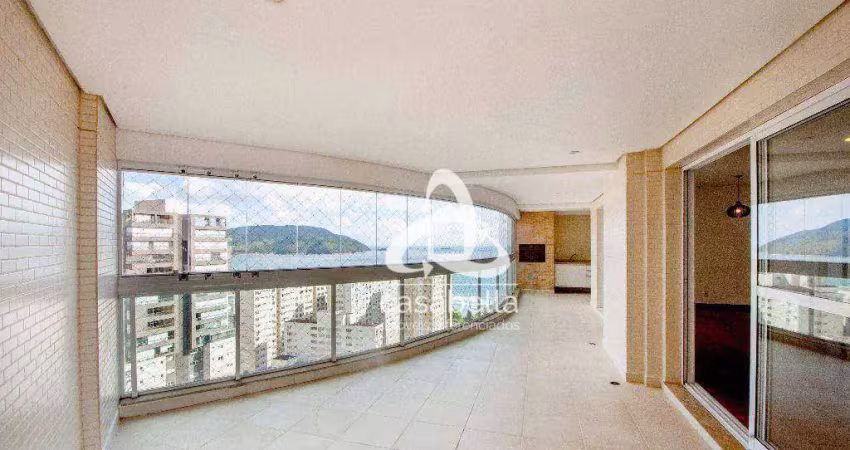 Apartamento com 4 dormitórios à venda, 204 m² por r$ 3.300.000,00 - embaré - santos/sp