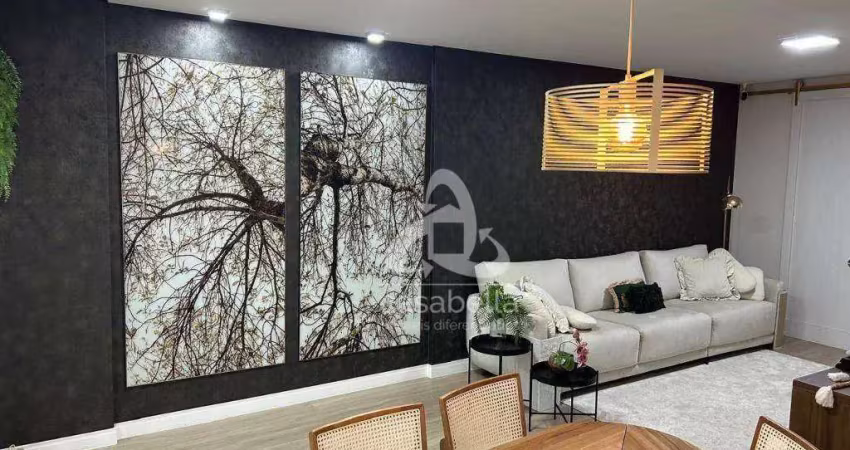 Apartamento com 3 dormitórios à venda, 147 m² por r$ 1.000.000,00 - gonzaga - santos/sp