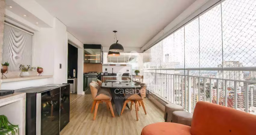 Apartamento com 3 dormitórios à venda, 124 m² por r$ 2.180.000,00 - boqueirão - santos/sp