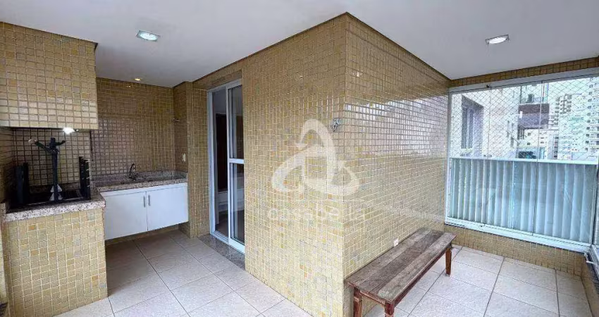 Apartamento com 3 dormitórios, 131 m² - venda por r$ 1.900.000,00 ou aluguel por r$ 10.310,00/mês - gonzaga - santos/sp
