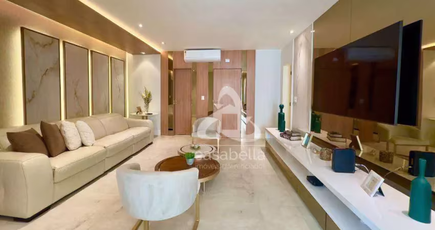 Apartamento com 3 dormitórios à venda, 155 m² por r$ 3.200.000,00 - ponta da praia - santos/sp
