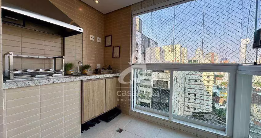 Apartamento com 3 dormitórios à venda, 94 m² por r$ 1.380.000,00 - pompéia - santos/sp