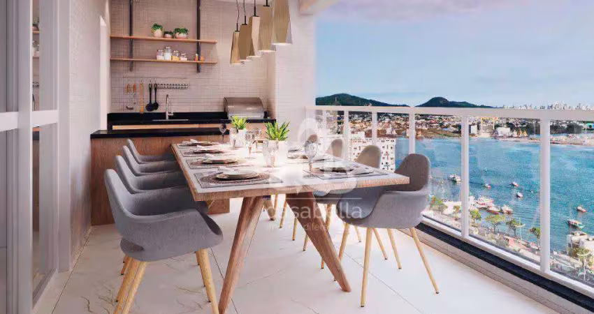 Apartamento com 3 dormitórios à venda, 227 m² por r$ 5.890.000,00 - ponta da praia - santos/sp