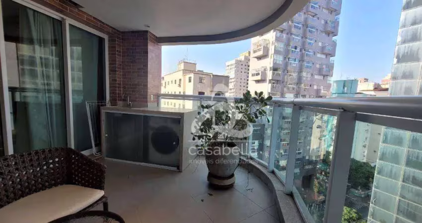 Apartamento com 1 dormitório para alugar, 45 m² por r$ 6.002,00/mês - pompéia - santos/sp