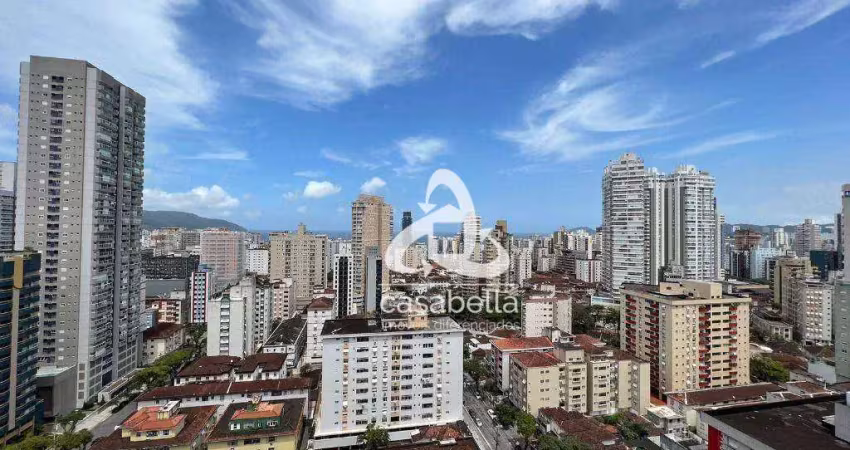 Apartamento com 2 dormitórios à venda, 82 m² por r$ 1.020.000,00 - gonzaga - santos/sp