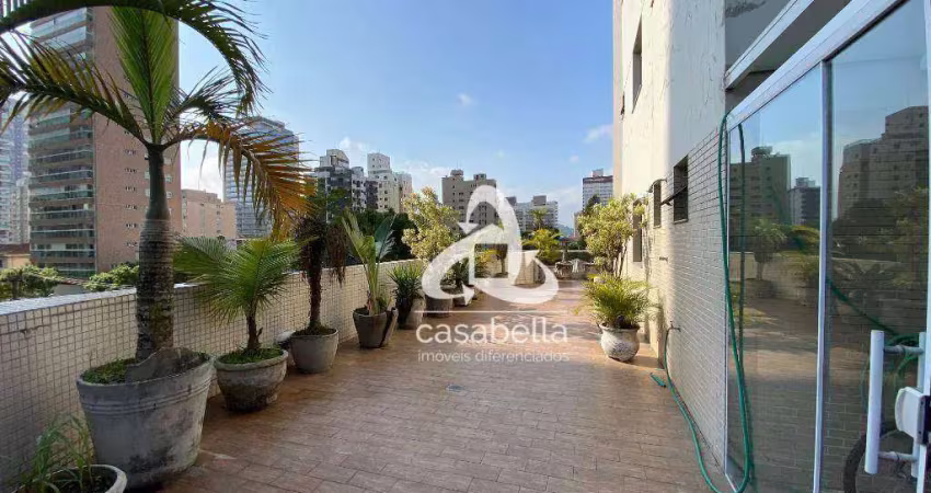 Apartamento com 3 dormitórios, 248 m² - venda por r$ 2.100.000,00 ou aluguel por r$ 10.000,00/mês - gonzaga - santos/sp