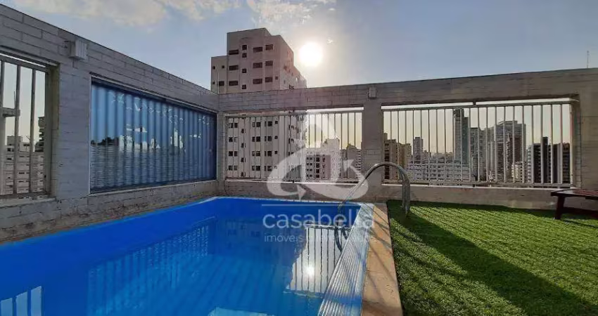 Cobertura com 2 dormitórios, 280 m² - venda por r$ 2.100.000,00 ou aluguel por r$ 12.000,00/mês - ponta da praia - santos/sp