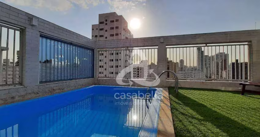 Cobertura com 2 dormitórios, 280 m² - venda por r$ 2.100.000,00 ou aluguel por r$ 12.000,00/mês - ponta da praia - santos/sp