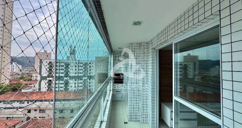Apartamento com 2 dormitórios para alugar, 87 m² por r$ 5.502,00/mês - campo grande - santos/sp