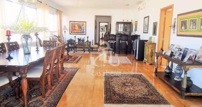Apartamento com 4 dormitórios, 274 m² - venda por r$ 3.300.000,00 ou aluguel por r$ 18.000,00/mês - boqueirão - santos/sp