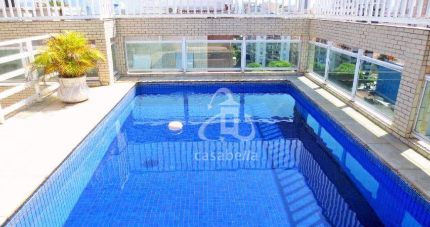 Cobertura com 5 dormitórios à venda, 472 m² por R$ 2.300.000,00 - Ponta da Praia - Santos/SP