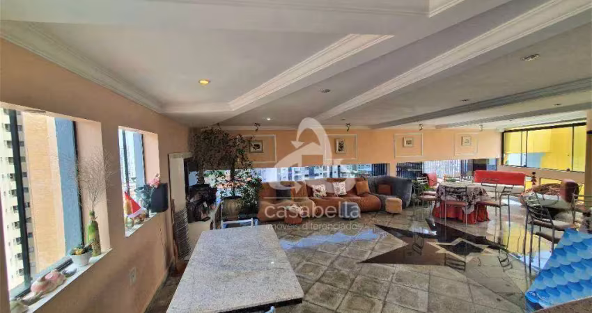 Cobertura com 4 dormitórios à venda, 500 m² por r$ 2.500.000,00 - ponta da praia - santos/sp