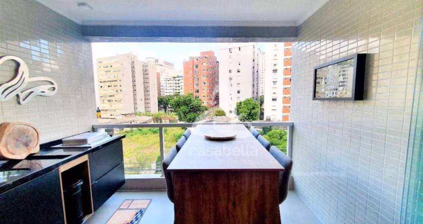 Apartamento com 3 dormitórios à venda, 151 m² por R$ 1.250.000,00 - José Menino - Santos/SP