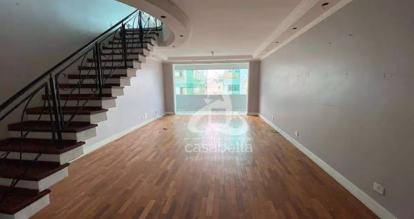 Cobertura com 3 dormitórios à venda, 220 m² por r$ 1.300.000,00 - gonzaga - santos/sp