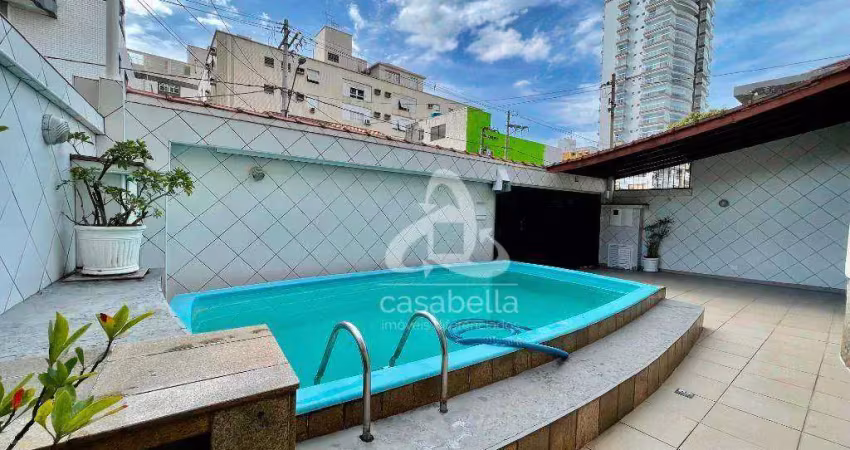 Casa com 4 dormitórios para alugar, 460 m² por R$ 15.000,00/mês - Aparecida - Santos/SP