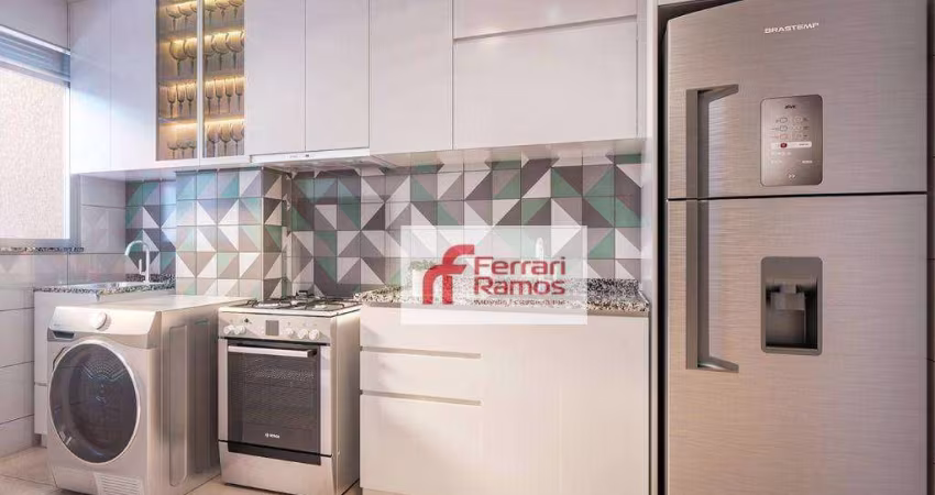 Apartamento com 2 dormitórios à venda, 55 m² por R$ 410.000 - Vila Augusta - Guarulhos/SP