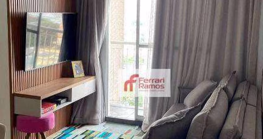 Apartamento com 2 dormitórios à venda, 58 m² por R$ 420.000,00 - Vila das Bandeiras - Guarulhos/SP