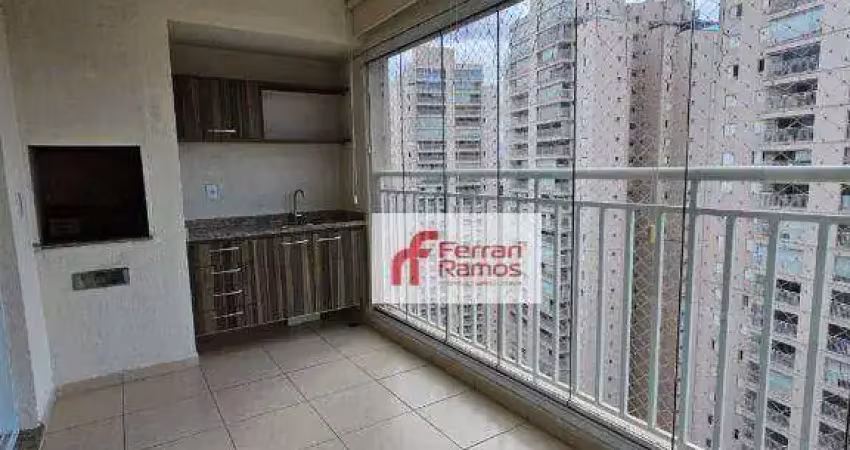 Apartamento com 3 dormitórios para alugar, 86 m² por r$ 5.518,00/mês - vila leonor - guarulhos/sp