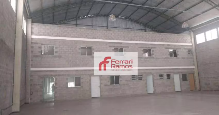 Galpão para alugar, 750 m² por r$ 22.170,00/mês - jardim presidente dutra - guarulhos/sp