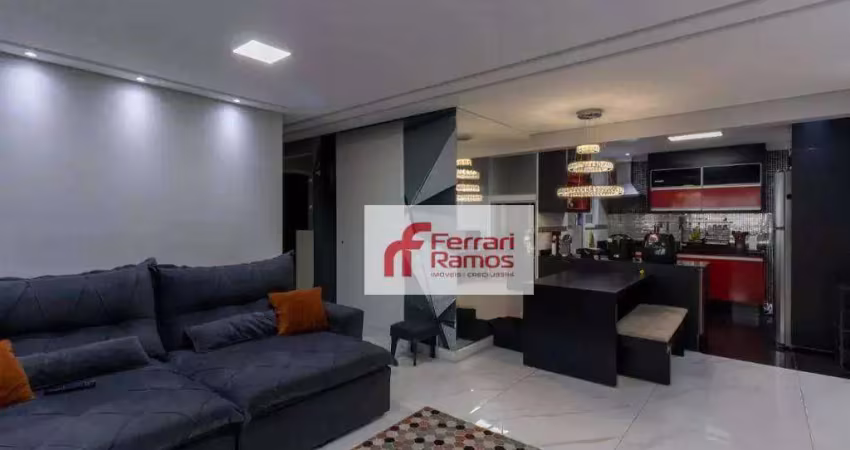 Apartamento com 3 dormitórios, 95 m² - venda por r$ 990.000,00 ou aluguel por r$ 5.610,00/mês - vila augusta - guarulhos/sp