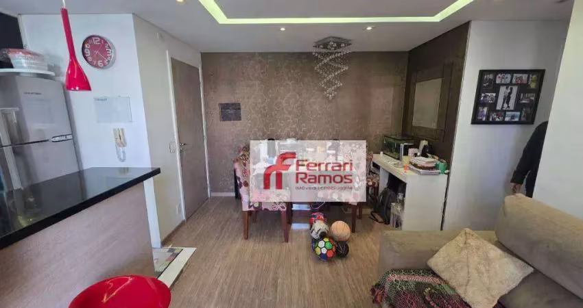 Apartamento com 2 dormitórios para alugar, 55 m² por r$ 3.320,00/mês - vila augusta - guarulhos/sp