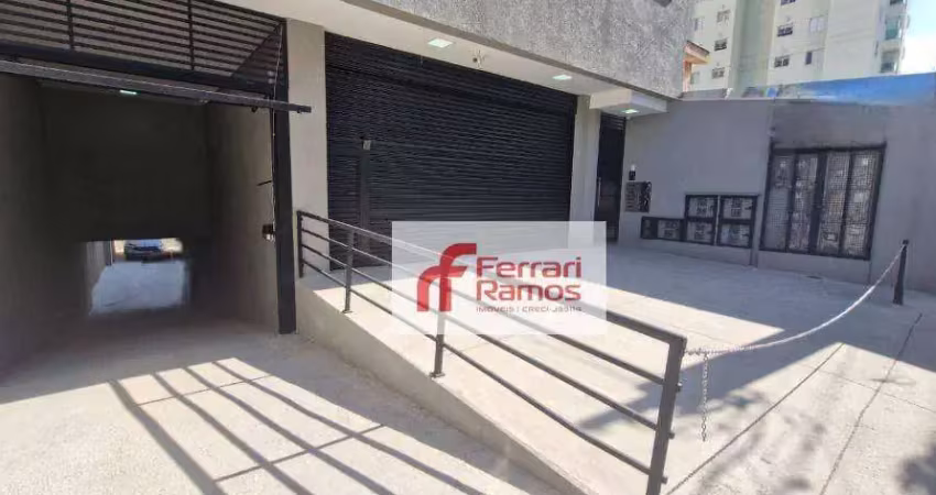 Salão para alugar, 112 m² por r$ 5.350,00/mês - vila augusta - guarulhos/sp