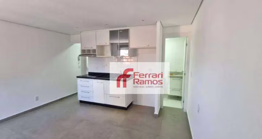 Studio com 1 dormitório para alugar, 28 m² por r$ 1.980,00/mês - vila augusta - guarulhos/sp