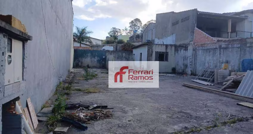 Terreno para alugar, 250 m² por r$ 2.000,00/mês - bonsucesso - guarulhos/sp