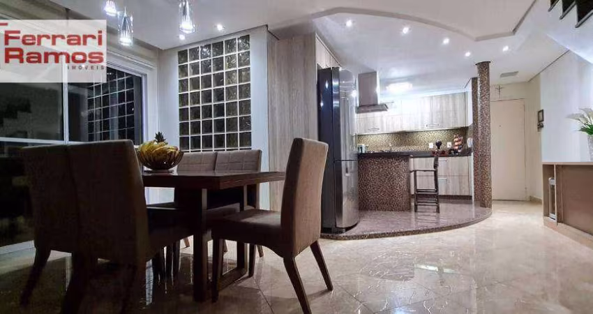 Cobertura com 3 dormitórios à venda, 136 m² por R$ 1.250.000,00 - Vila Prudente - São Paulo/SP