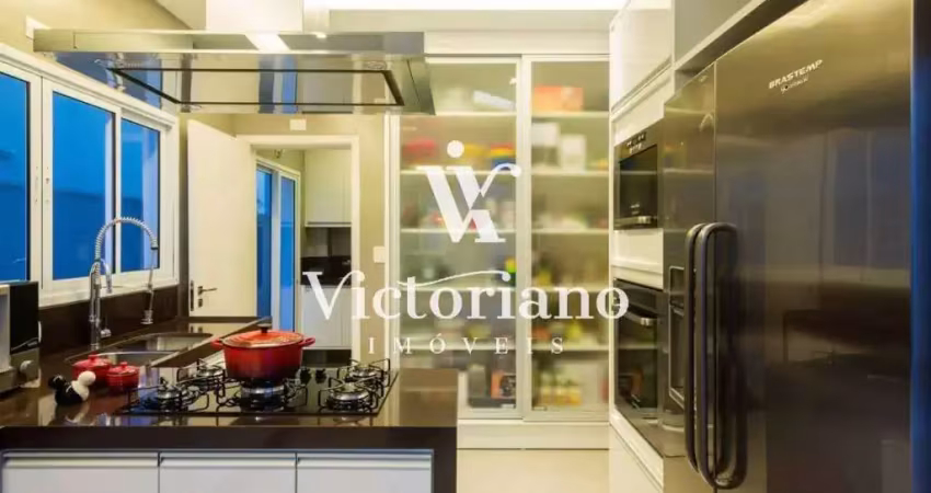 Sobrado alto padrão - 245m² todo mobiliado - 3 suítes - cond. crystal park