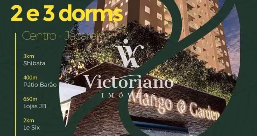 Lançamento! mango garden – centro - jacareí/sp – apto 2 e 3 dorm. em obras