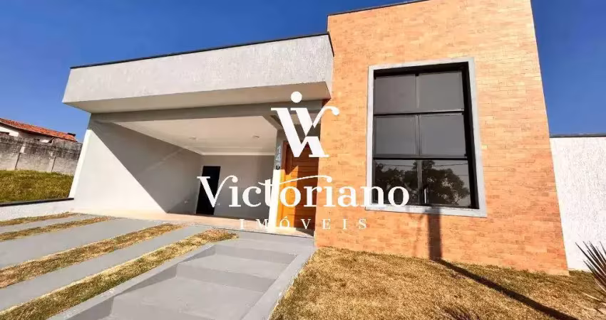 Casa térrea, nova 154m² 3 suítes - cond. terras altas – caçapava–sp