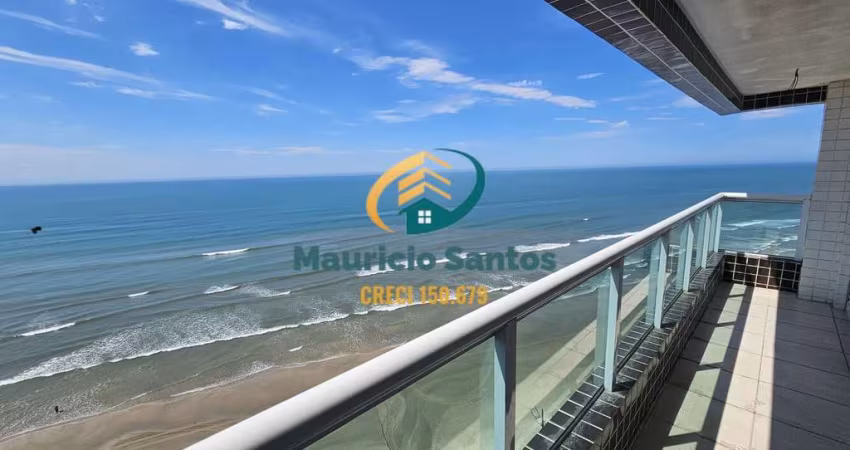 Apartamento em Mongaguá, bairro Vila Anhanguera, 2 dormitórios sendo 1 suíte com vista permanente para o mar, Residencial com lazer completo com piscina.